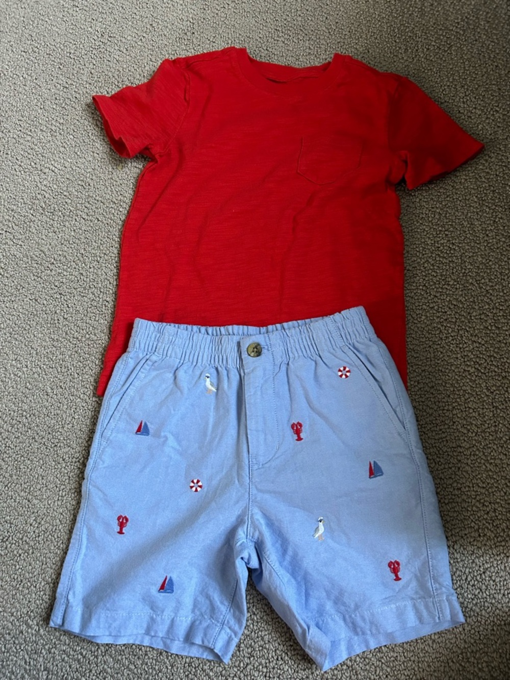 Janie and Jack beach themed outfit